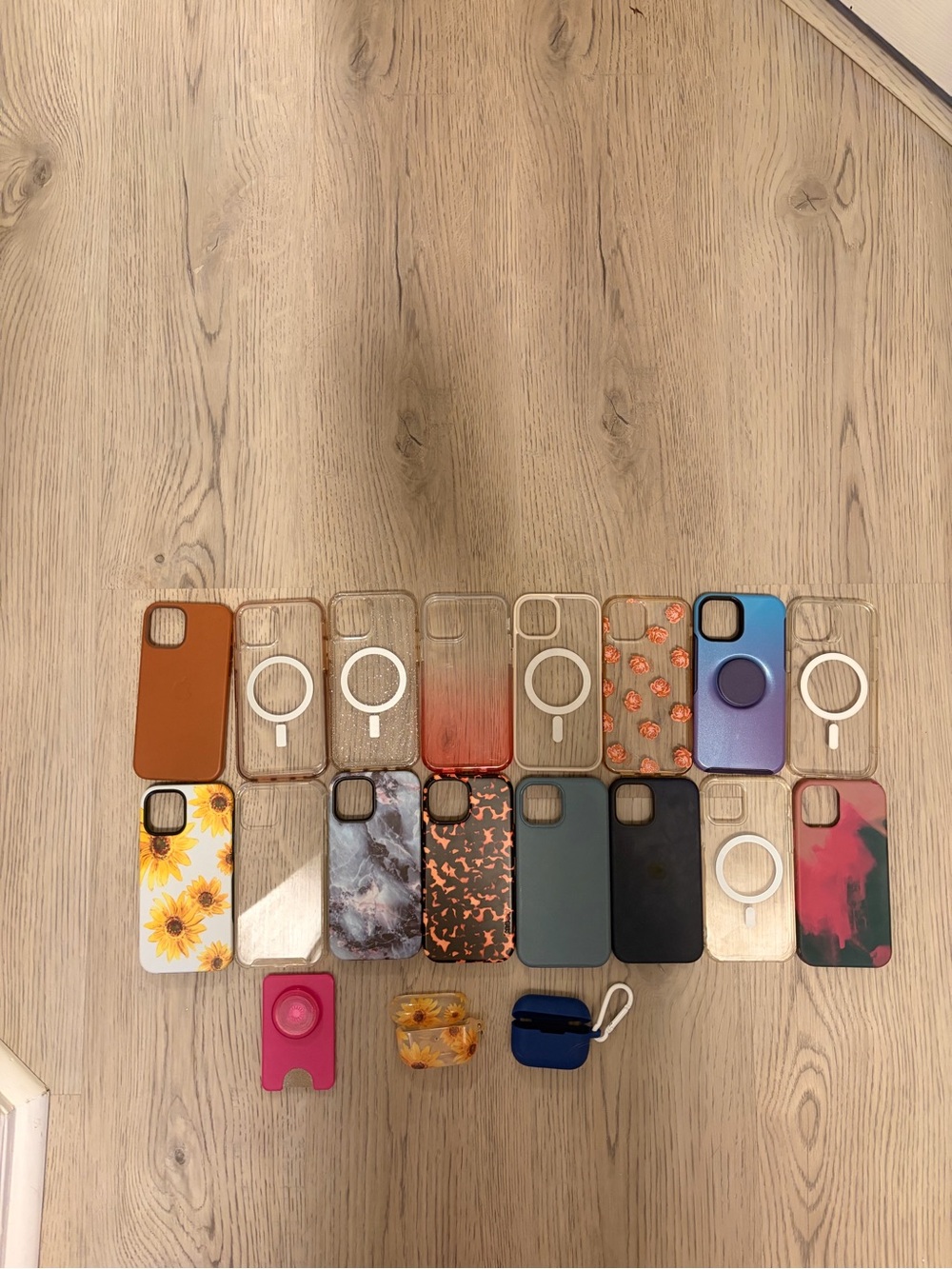 Apple bundle for iPhone 12 and 15, and AirPod pro cases